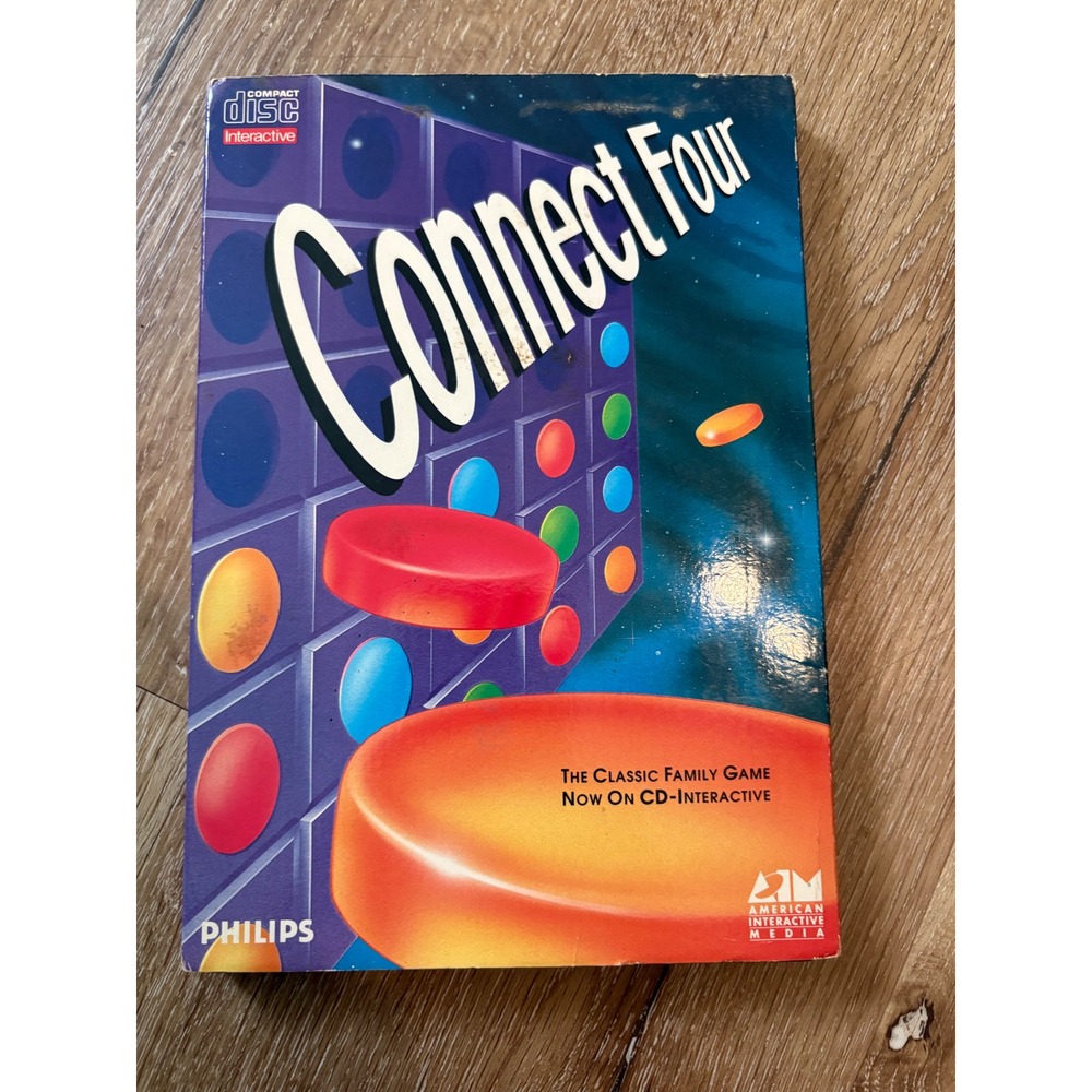 Philips Connect Four CD-Interactive Game‎ Classic Family Fun Vintage